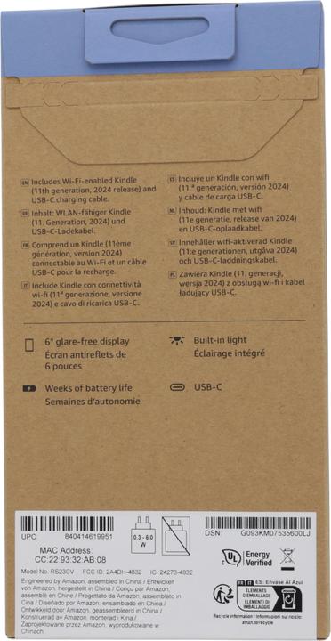 Actual product image Amazon Kindle 2024 (11th gen) (6", 16 GB)
