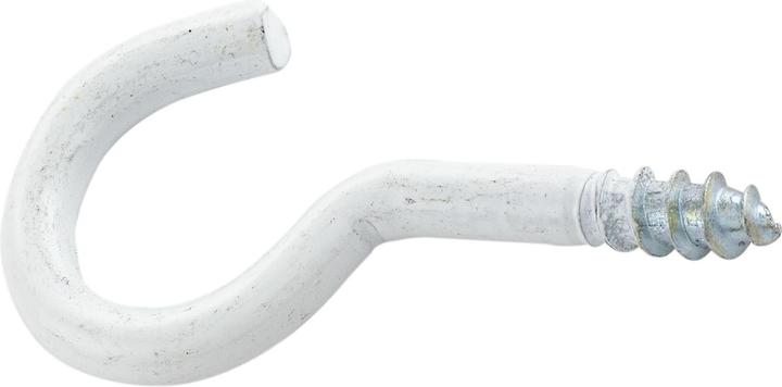 Lüsebrink Schraubgebogen mit Holzgewinde gebogen Wandgebogen 4,1x40 mm weiss beschichtet (0.04 m)