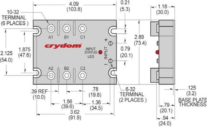 Productafbeelding Crydom Solid-state relais 1 stuk. D53TP25
