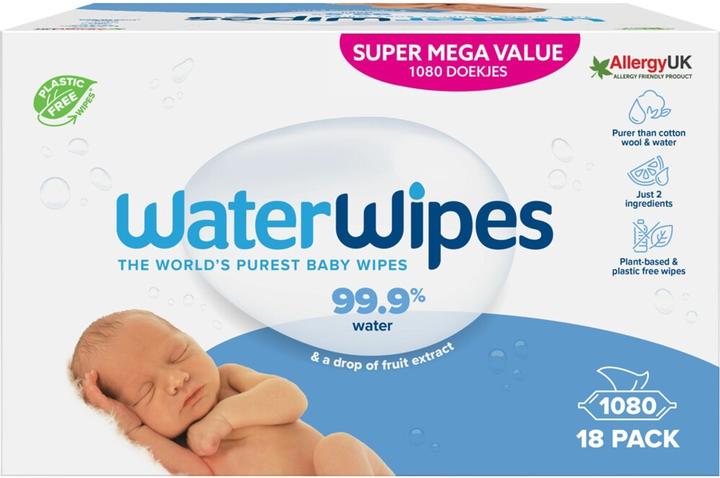 WaterWipes Feuchttücher für Babys (1080 Stück)