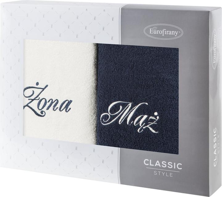 Bleu foncé, Blanc