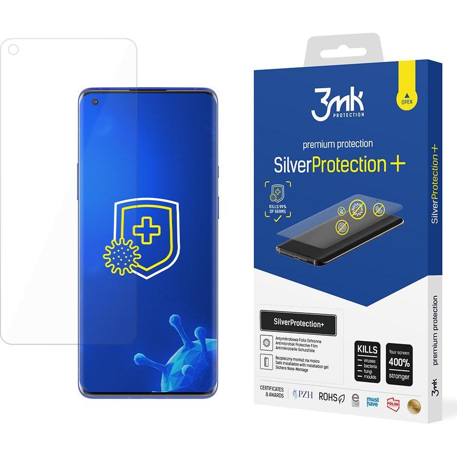 3MK OnePlus 8 5G - SilverProtection+ (1 Stück, Oneplus 8), Smartphone Schutzfolie, Silber