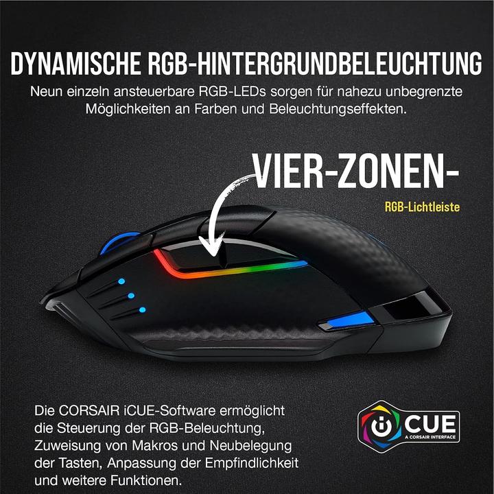 Actual product image Corsair Dark Core RGB Pro (Cable, Wireless)