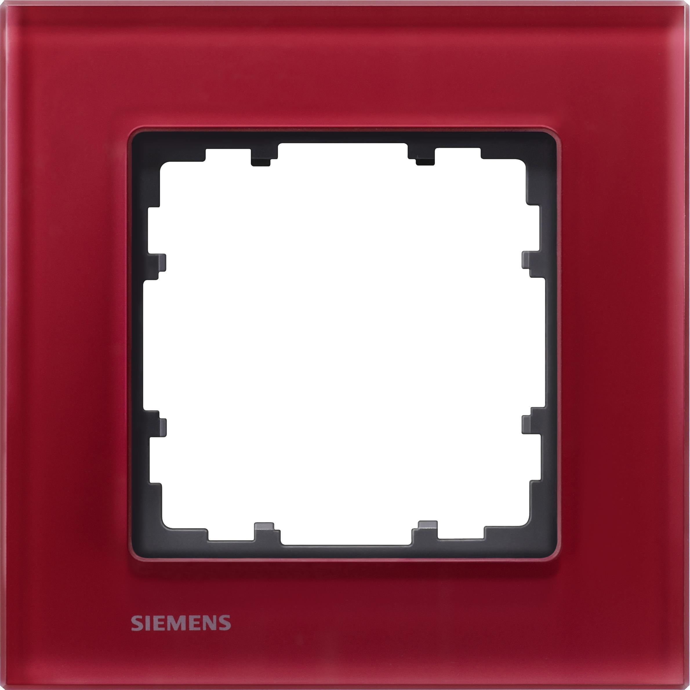 Siemens, Zubehör Schalterprogramm, Rahmen 1f orient glz DELTAmiro Glas 5TG1201-3