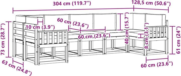 Produktbild vidaXL Outdoor-Sofagarnitur