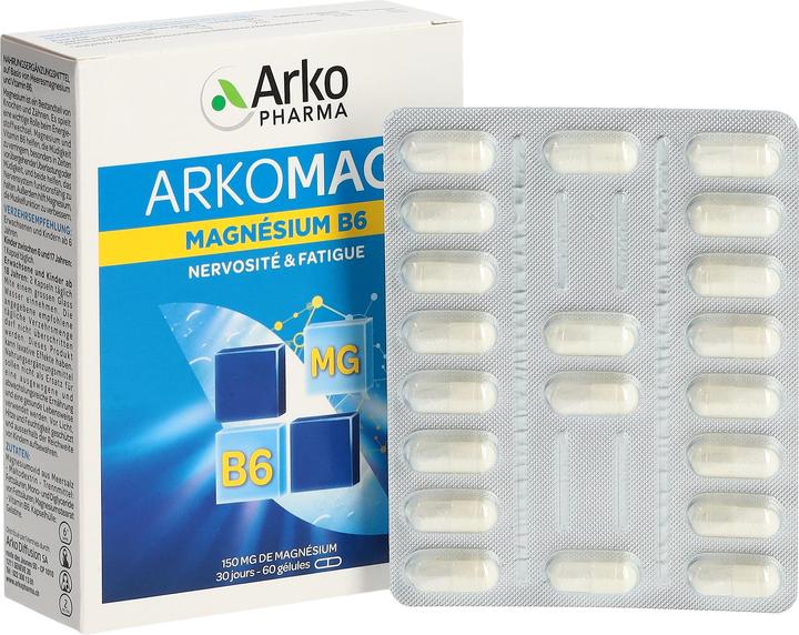 Produktbild Arkopharma Magnesium B6 (60 Stück, Kapseln, 55 g)