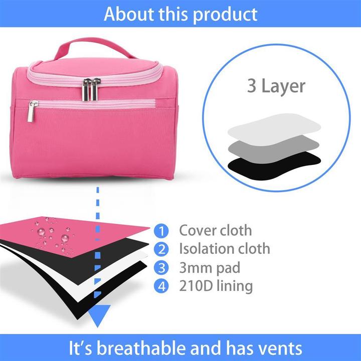 Actual product image Intirilife Cosmetic Bag in PINK