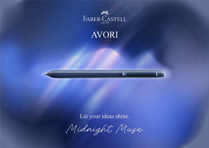 Immagine prodotto Faber-Castell Kugelschreiber Avori XB Midnight Muse (Blu, Blu scuro, 1x)