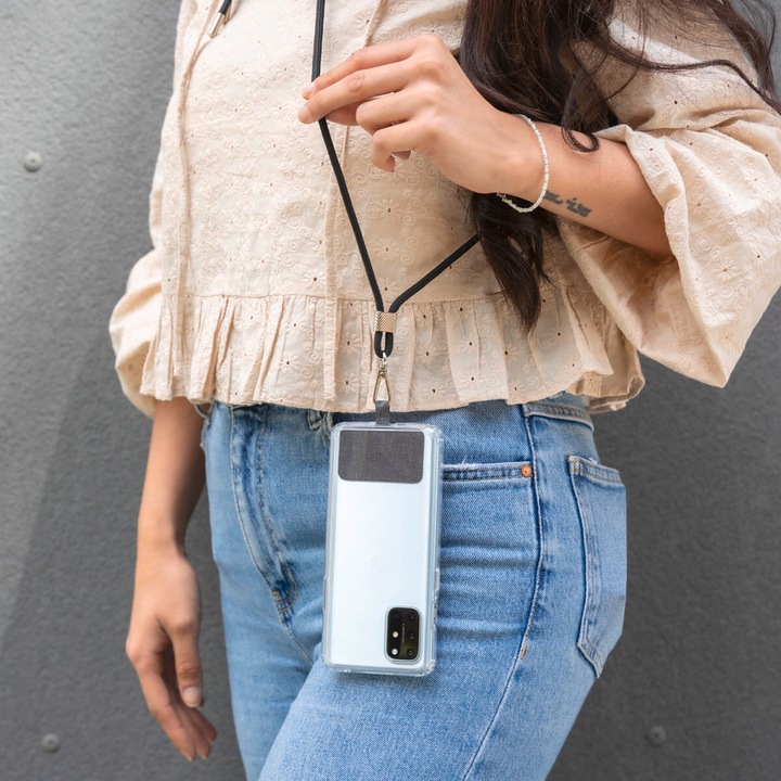 Productafbeelding 4smarts Universele mobiele telefoonketting PhonoLace onyx zwart