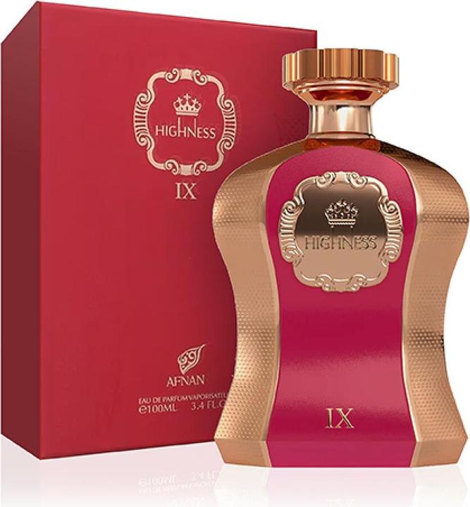 Actual product image Afnan Highness IX Maroon Unisex Eau de Parfum Spray 3.4 Ounce (Eau de parfum, 3.40 ml)