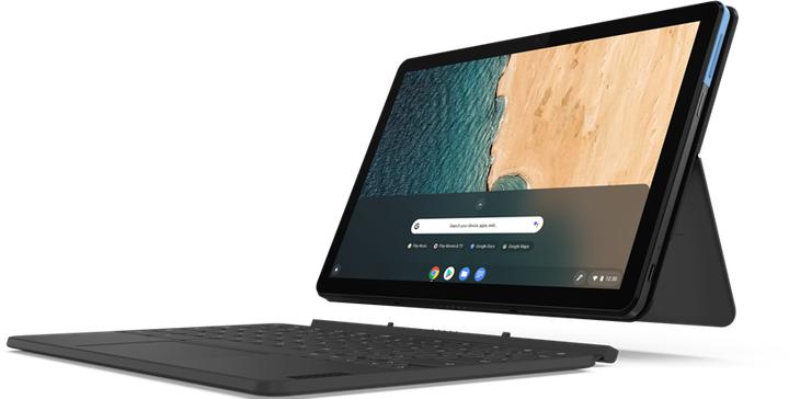 Produktbild Lenovo IdeaPad Duet Chromebook (10.10", 128 GB, Ice Blue, Iron Grey)