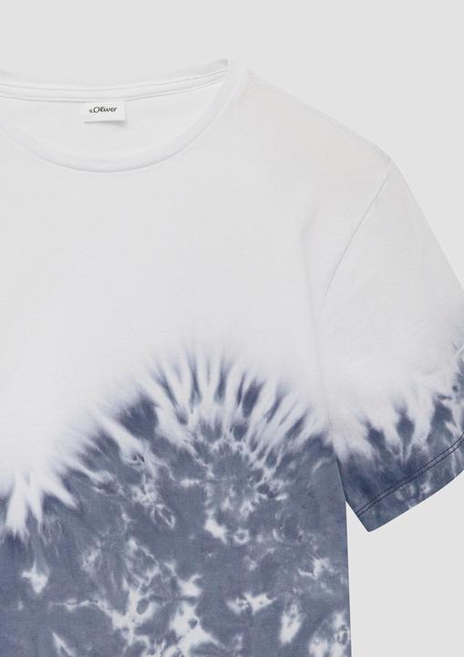 Produktbild S.Oliver T-Shirt T-Shirt mit Batikmuster und überschnittenen Schultern (170, 176)