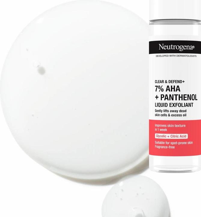 Actual product image Neutrogena Clear & Defend+ Liquid Exfoliant (Cleansing scrub, 125 ml)