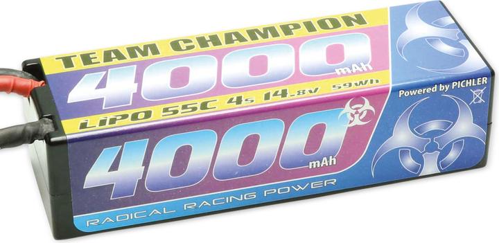 Actual product image Pichler LiPo battery Team Champion 4000 14.8 V, 55C, T connector (14.80 V, 4000 mAh)