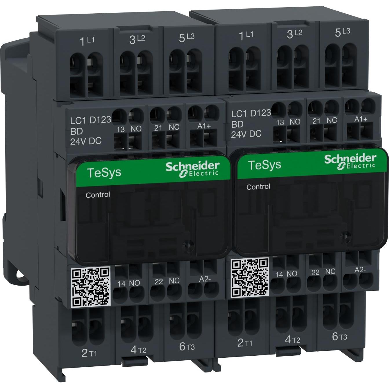 Thumbnail - Schneider Electric, Schutzschalter, Wendeschützkombination, 3p+1S+1Ö, LC2D123BD