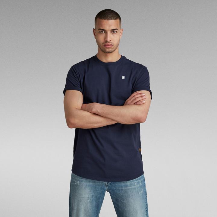 Actual product image G-Star Crew Neck Lash T-Shirt Regular Fit Sartho Blue (S)