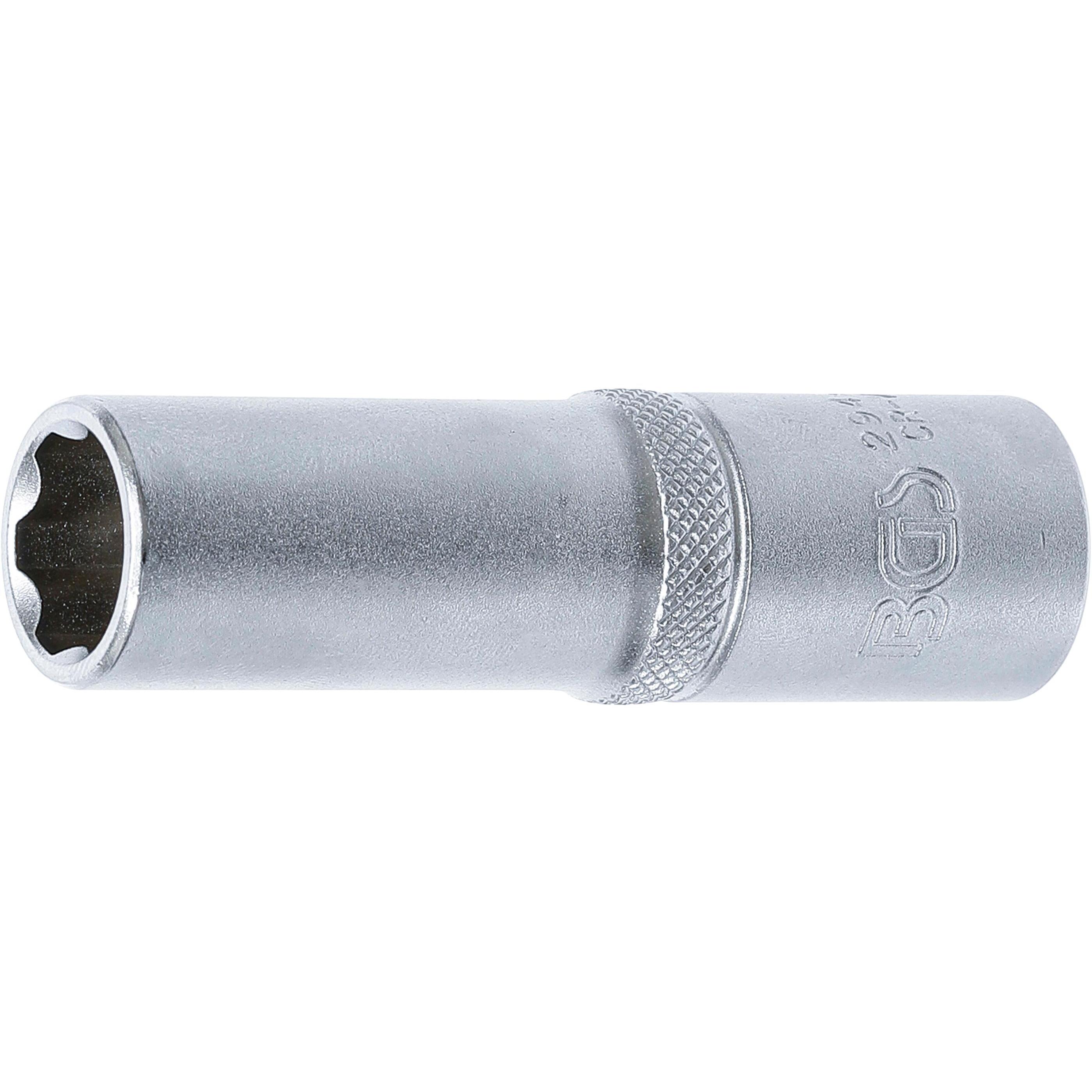 BGS, Steckschlüssel + Stecknuss, Steckschlüssel-Einsatz Super Lock, tief Antrieb Innenvierkant 12,5 mm (1/2") SW 14 mm (...