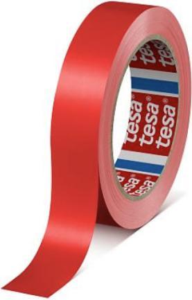 Actual product image tesa Packing tape 66m x 25mm red (25 mm)