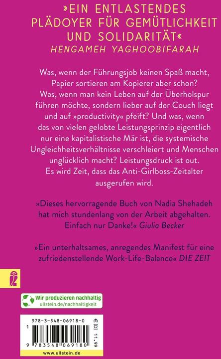 Actual product image Anti-Girlboss (German, Nadia Shehadeh, 2024)