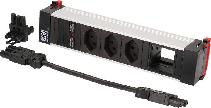 Produktbild Bachmann Steckdosenleiste CONFERENCE 3x T13, 1x Custom-ABD leer (3x, Typ 13)