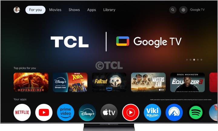Actual product image TCL 75C89K QD-Mini LED TV (4K Ultra HD, Smart TV 144Hz) (75", LED, 4K)