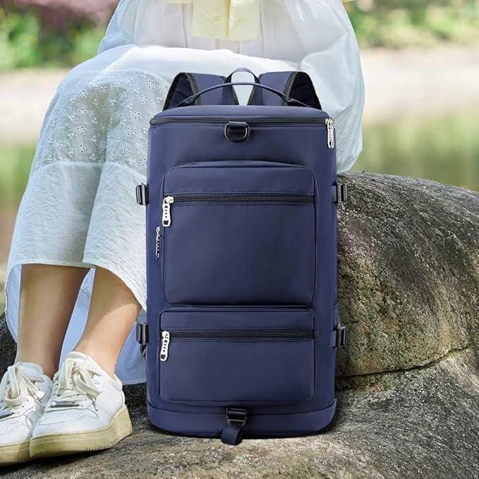 Produktbild Only-Bags.Store Grosser Reiserucksack mit abnehmbaren Schultergurten - perfekt für Fitness, Schwimmen und mehr -