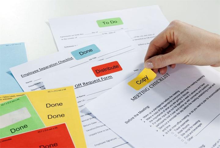 Actual product image Avery Farbige Etiketten, ablösbar