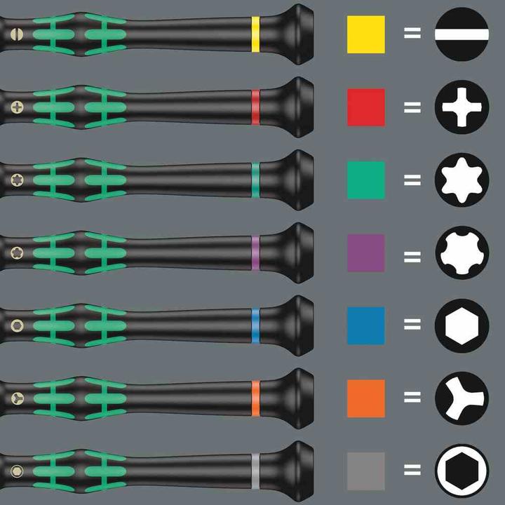Produktbild Wera Kraftform Micro 12 Universal 1 (Innensechskant, Phillipps-Kreuzschlitz (PH), Schlitzschrauben, TX)