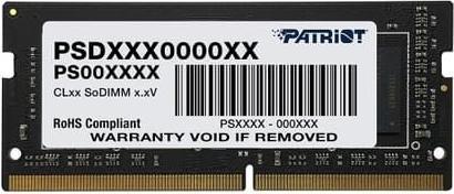 Actual product image Patriot PSD416G26662S Memory module GB DDR4 (1 x 16GB, 2666 MHz, DDR4-RAM, SO-DIMM)