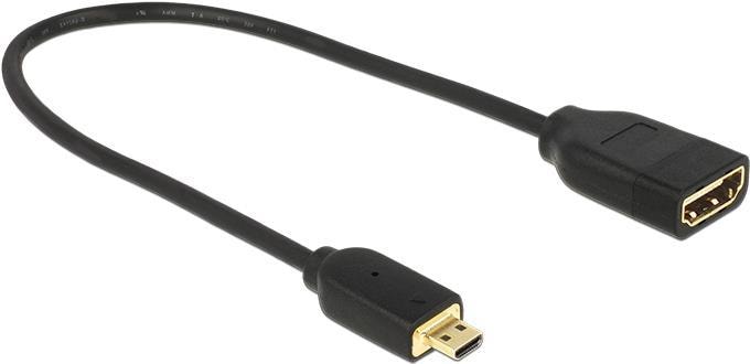 Delock micro HDMI (Typ D) — HDMI (Typ A) (0.20 m, HDMI)
