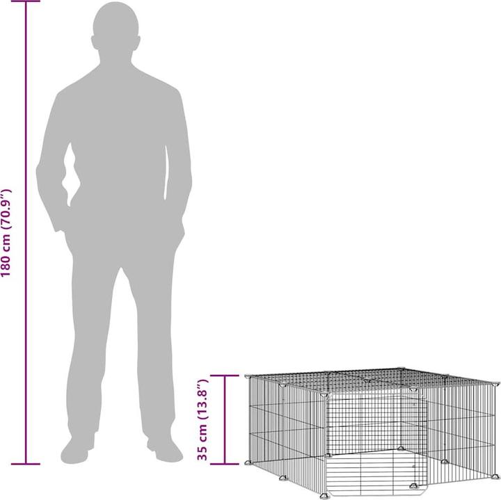 Produktbild vidaXL Haustierkäfig