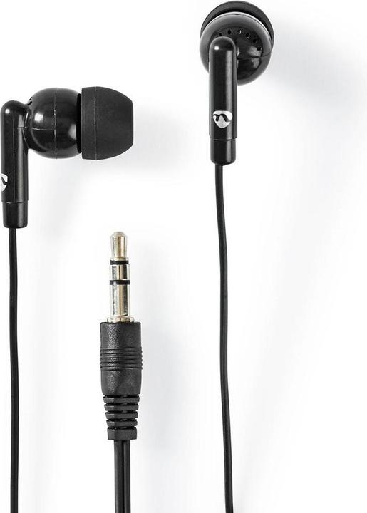 Actual product image Nedis Headphones with cable | 3.5 mm | cable length: 1.20 m | Black (Cable)
