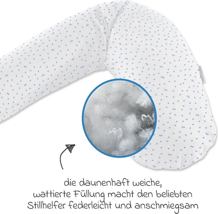 Produktbild Theraline Stillkissen "Das Original" mit Polyester Hohlfaser Füllung inkl. Bezug 190 cm (190 cm)