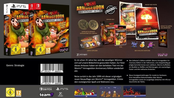 Produktbild astragon Worms Armageddon Anniversary Collector's Edition (Switch, DE)