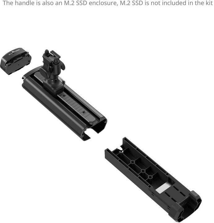 Actual product image SmallRig 4841 Rotatable Bilateral Quick Release Side Handle with Wireless Control and M.2 SSD Enclosure (Cage)