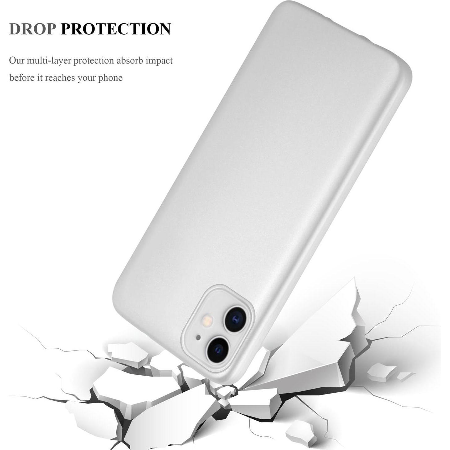 Thumbnail - Cadorabo TPU Matt Metallic Cover (Apple iPhone 11), Smartphone Hülle, Silber