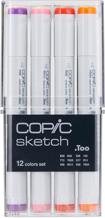 Image du produit Copic Marqueurs sketch (Gris clair, 5 mm, 12 x)