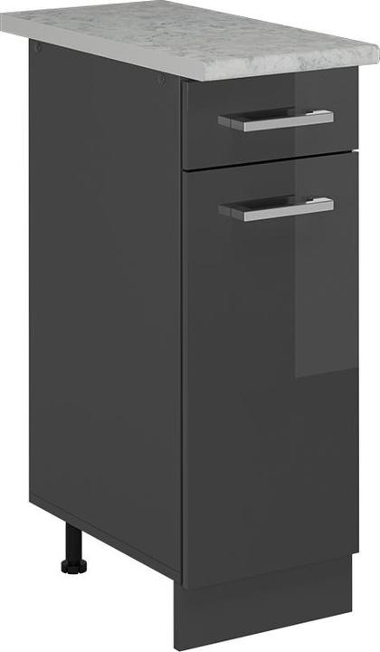 Anthrazit, Anthrazit hochglanz, Marble-Weiss