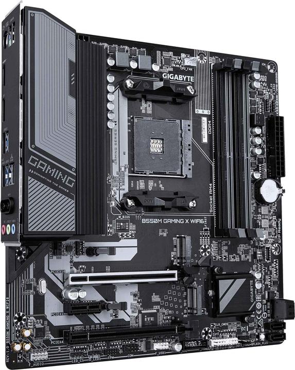 Actual product image Gigabyte B550M GAMING X WIFI6 (AM4, AMD B550, mATX)