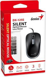 Produktbild Genius DX-125S schwarz-grau / kabelgebunden / 1200 dpi / USB (Kabelgebunden)