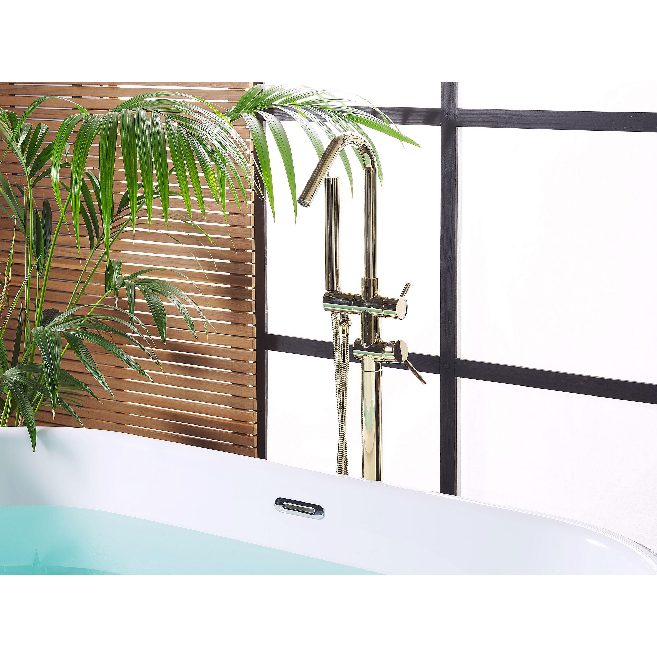 Thumbnail - Beliani, Badarmatur, Wannenarmatur freistehend gold VICTORIA