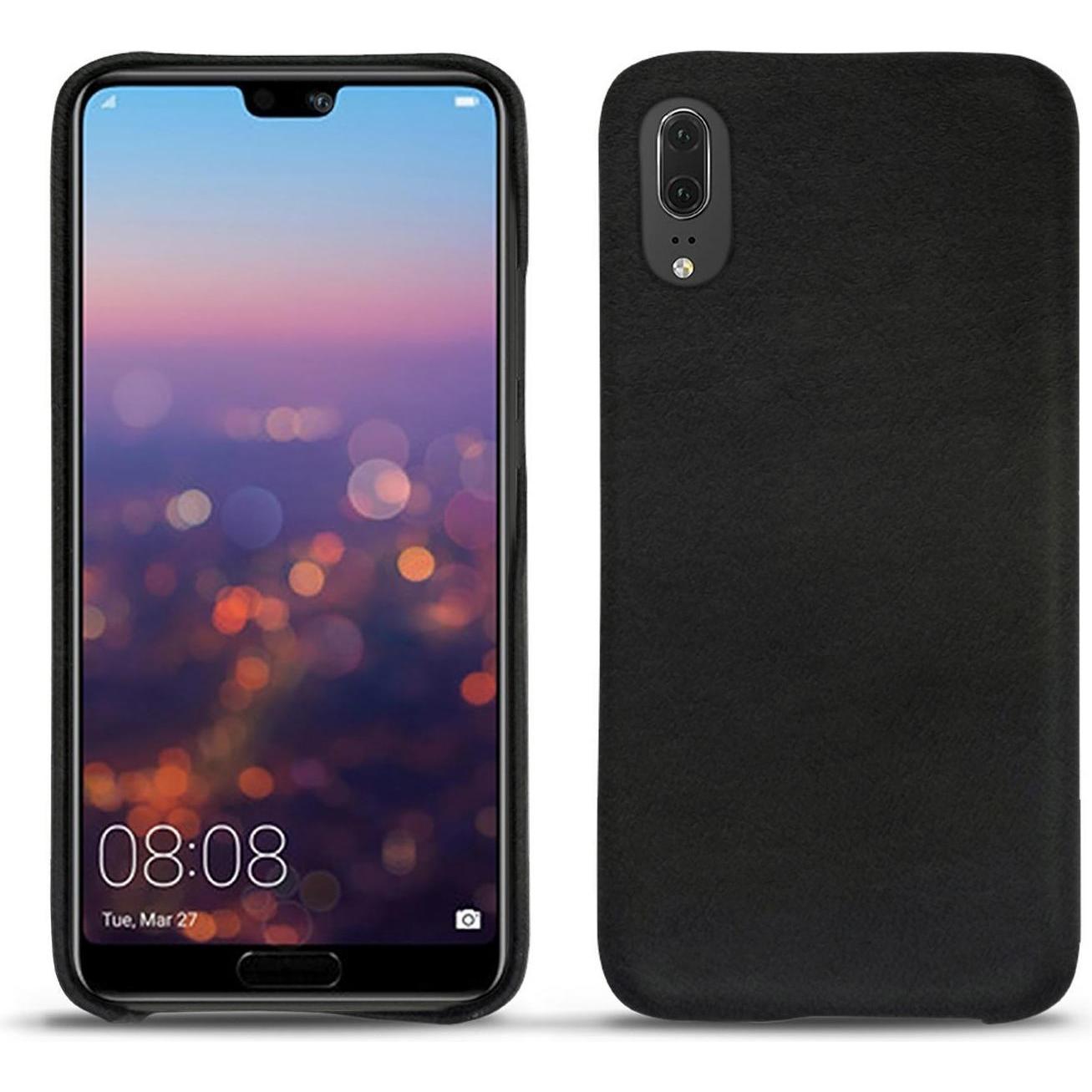 Noreve Lederschutzhülle (Huawei P20), Smartphone Hülle, Schwarz