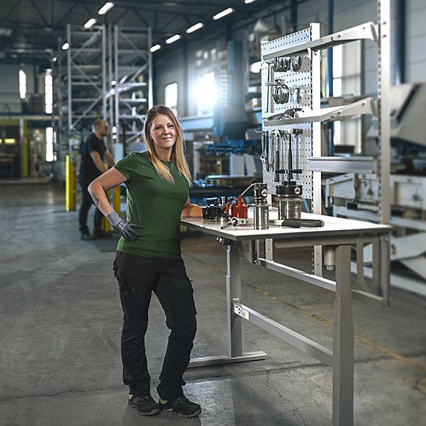 Actual product image eurokraft pro Work table, electrically height adjustable (160 cm, 80 cm)