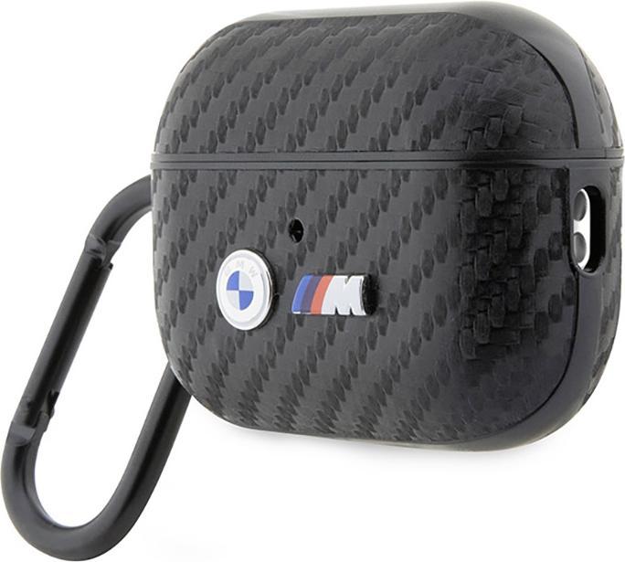 Produktbild BMW BMAP2WMPUCA2 AirPods Pro 2 gen cover czarny/black Carbon Double Metal Logo (Kopfhörer Tasche)
