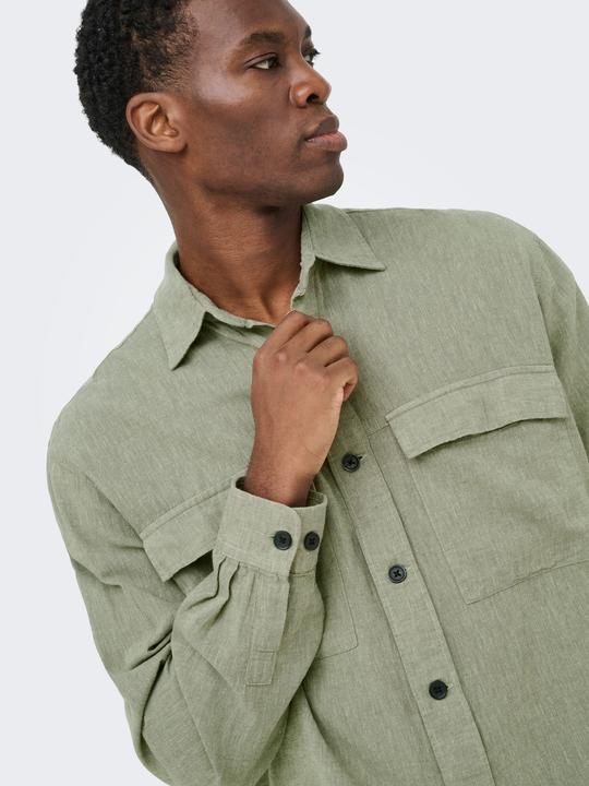 Immagine prodotto Only & Sons ONSCAIDEN Leinen Overshirt Overshirt (M)