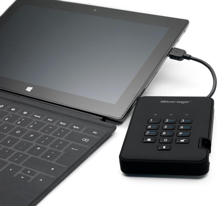 Image du produit iStorage diskAshur2 SSD 16TB - Noir (16 To)