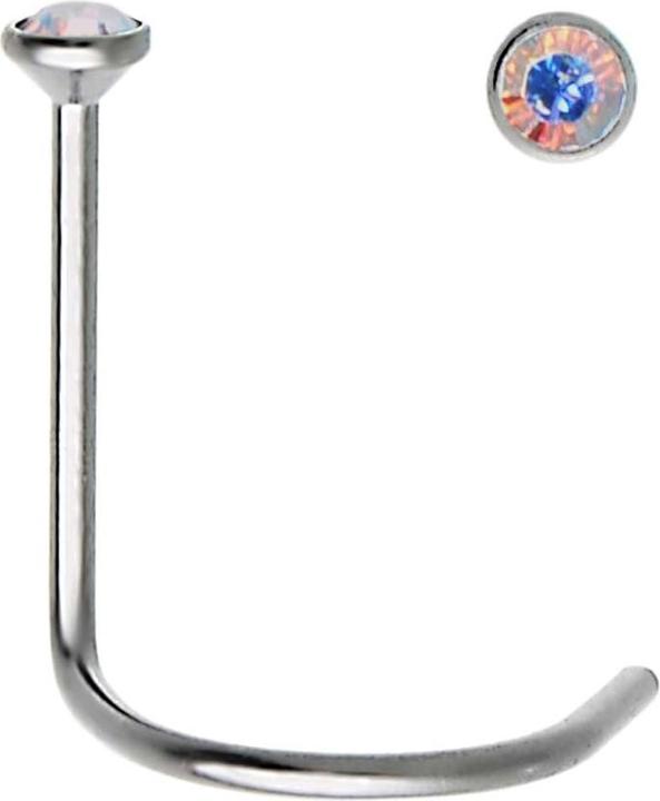 Image du produit Bijouteria Piercing nez (Acier inoxydable, Cristallin)