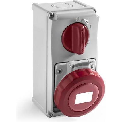 Rs Pro, Steckdose, Leistungssteckverbinder Buchse Rot 3P + N + E, 400 V / 16A, Wandmontage IP 67