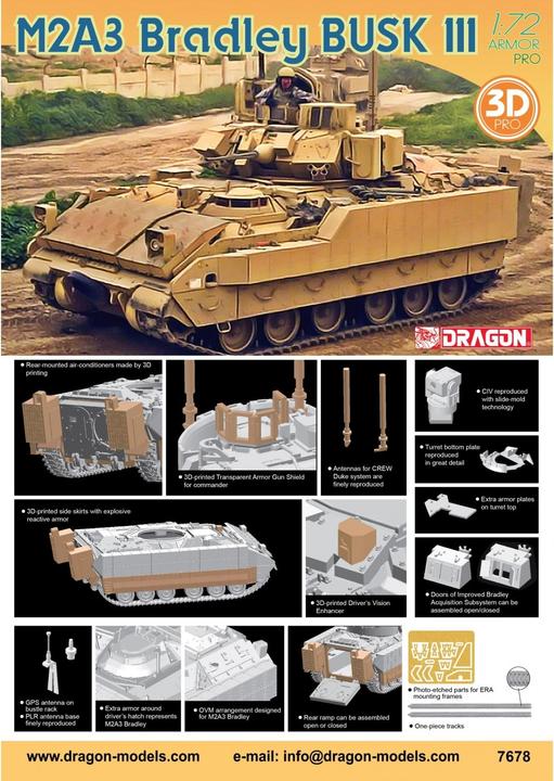 Produktbild 1:72 M2A3 Bradley BUSK III