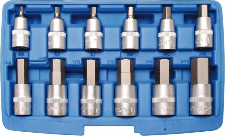 Produktbild BGS Bit-Einsatz-Satz (Innensechskant M12, Innensechskant M5, Innensechskant M17, Innensechskant M8, Innensechskant M6, Innensechskant M19, Innensechskant M10, Innensechskant M14, Innensechskant M16, Innensechskant M7, Innensechskant M18, Innensechskant M22)